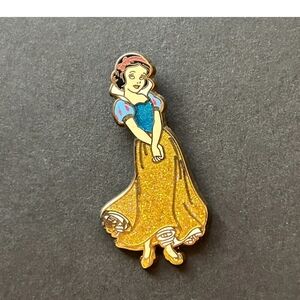 Disney Snow White Glittery Pin - Blue and Gold